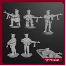 10 & 15mm Soviet VDV Infantry with PKMs (12 models)