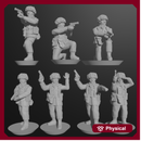10 & 15mm British Infantry in Helmets with Pistols (7 poses)