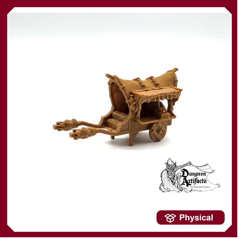 Merchant Wagon - City of Tarok Wargaming Terrain Scatter D&D DnD
