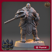 Human Cleric, Paladin PC /NPC Unpainted | 28mm,32mm,54mm,75mm,100mm Scales | Dungeons and Dragons | Pathfinder | Daybreak Miniatures - Only-Games