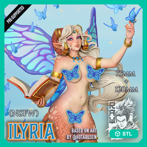 Ilyria - Satyr PinUp - NSFW version - STL only - Only-Games