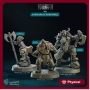 Barbarian Berserks - Northwind Vikings - CastNPlay - Terrain Wargaming D&D DnD 28mm 32mm 40mm 54mm