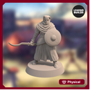 Night’s Cult Soldier with Sword and Shield - Pose 2 - Miniature – STL file