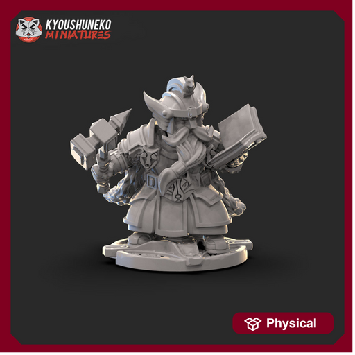 Dwarf High King Standing on Shield - Only-Games