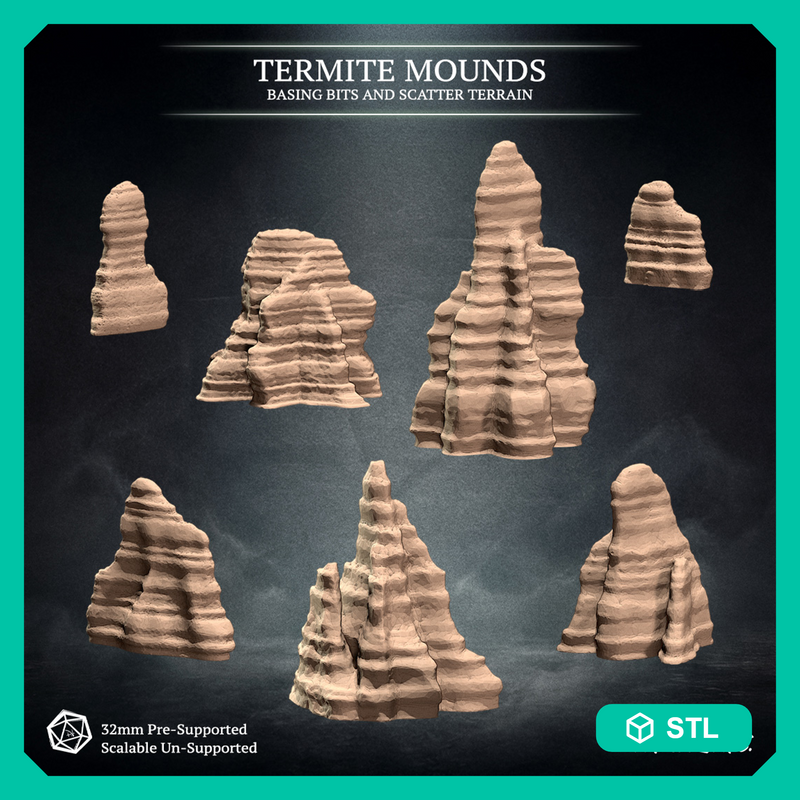 Termite Mounds - Basing Bits and Scatter Terrain