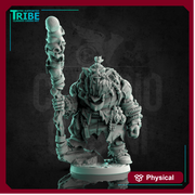 (0219) Male orc shaman cleric with a magic club - Only-Games