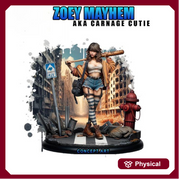 Female Sci-Fi Warrior Soldier, PC NPC Unpainted Resin Miniature | NSFW Topless version | 28mm, 32mm,54mm, 75mm, 100mm Scales |DnD 5e - Only-Games