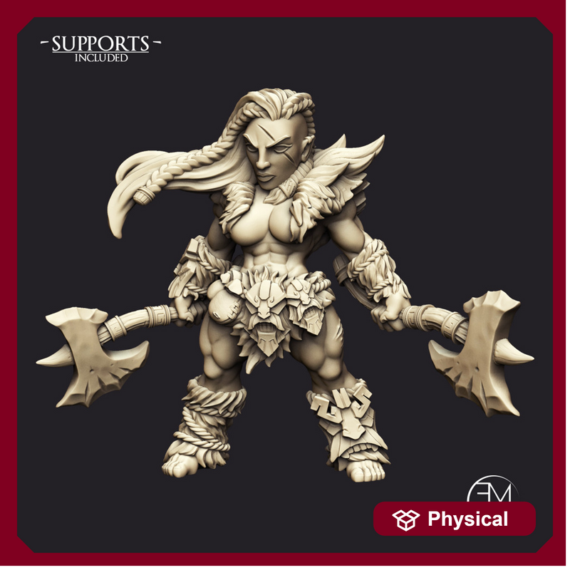 Hildara Bloodrage - Dwarf Berserk Heroine (AMAZONS! Kickstarter)