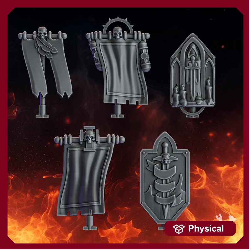 Pactum Aeternum Knight Backpack Flags Set x5 - Only-Games