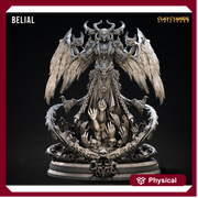 Belial Demon Fallen | 28mm, 32mm Scales| 75mm, 115mm Bases |  Resin Miniature | Dungeons and Dragons | Pathfinder | D&D 5e | Clay Cyanide - Only-Games