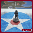 1/72 Scale 3D Printed World War 2 US Ranger, Pose 1 (x10)