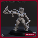 Runa The Warrior - Dwarf Pinup (Lok-Badar Dwarven Defenders)