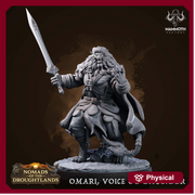 Leonin Lion Folk Barbarian, Fighter Unpainted | 28mm,32mm,54mm,75mm Scale | Resin | Dungeons and Dragons D&D 5e  | Pathfinder |Flesh of Gods - Only-Games