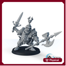Ogre with halberd, “Ironheads” heavy infantry