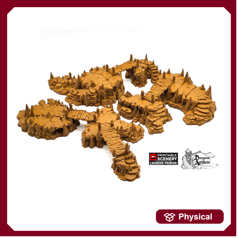 Raised Caverns - Clorehaven and the Goblin Grotto - Printable Scenery