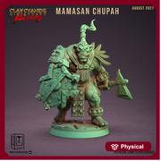 Orc Shield and Axe | Orc | 28mm, 32mm, 75mm Scale Resin Miniature | Dungeons and Dragons | Pathfinder | - Only-Games