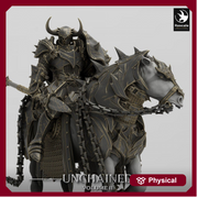 Chaos Knight Mounted on Horse Spear , Oathbreaker Paladin |  Dungeons and Dragons 5e  | 28mm,32mm,54mm,75mm Scale | Pathfinder - Only-Games