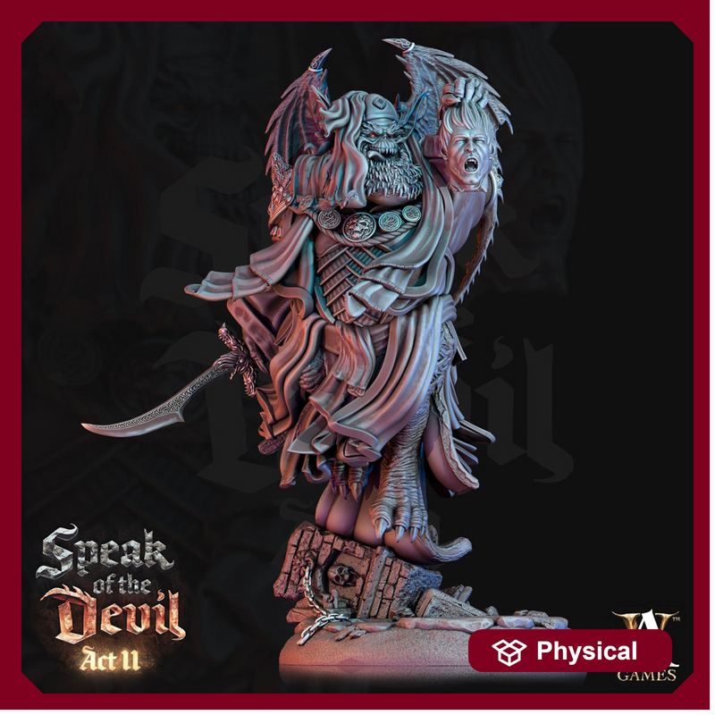 Greater Devil - Amnizu Devil, styx devils Resin Miniature| Medium 35mm, Large 50mm, Huge 65mm (BASE Sizes) | Demon | Dungeons and Dragons | - Only-Games