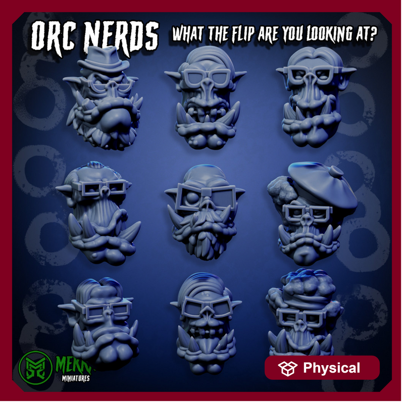 Orc Nerd Heads