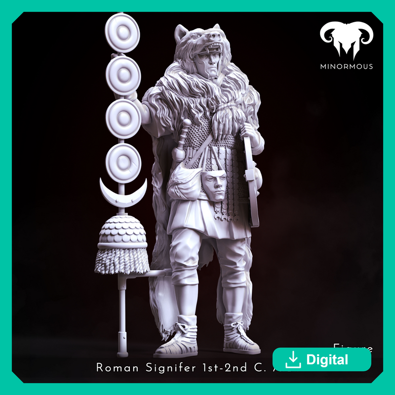 Figure - Roman Signifer 1st-2nd C. A.D. Symbol of Power!