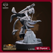 Female Leonin LionFolk Tabaxi Fighter Ranger Unpainted | 28mm,32mm,54mm,75mm,100mm Scale | Resin Dungeons and Dragons D&D 5e  | Pathfinder | - Only-Games