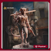 Female Tiefling, Rogue, Fighter Swashbuckler Gunslinger D&D | 28mm, 32mm,54mm,75mm,100mm Scales | Dungeons and Dragons Pathfinder | DM Stash - Only-Games