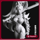 Dom Series 02a - Sexy Shadow Elf Warrior Witch with Sword