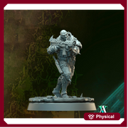 Grimdark Sci-Fi Soldier Hell Platoon Miniature, OPR Proxy, 3D Printed Tabletop Wargaming Mini - Only-Games