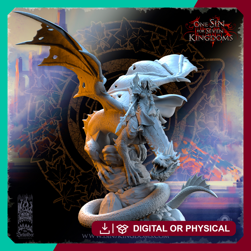 Ynariel, Princess of Elves on Dragon