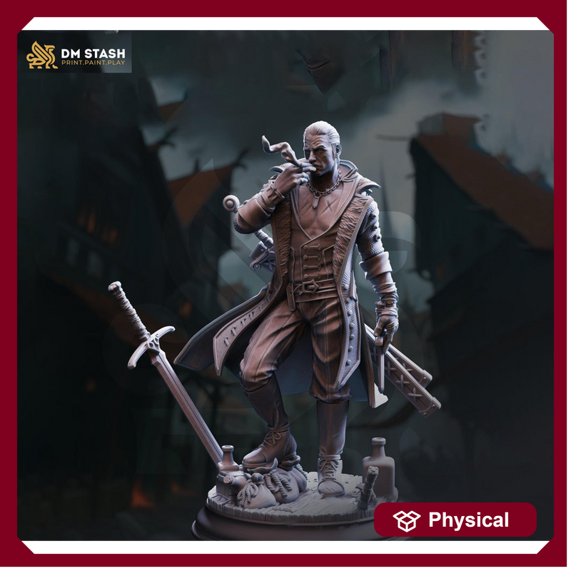Warlock Hexblade, Rogue, Thief, Ranger PC / NPC | 5 Sizes /Scales | Mini -D&D Pathfinder Figurine - Only-Games