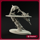Ichtyosaur jumping  1-35 scale marine reptile