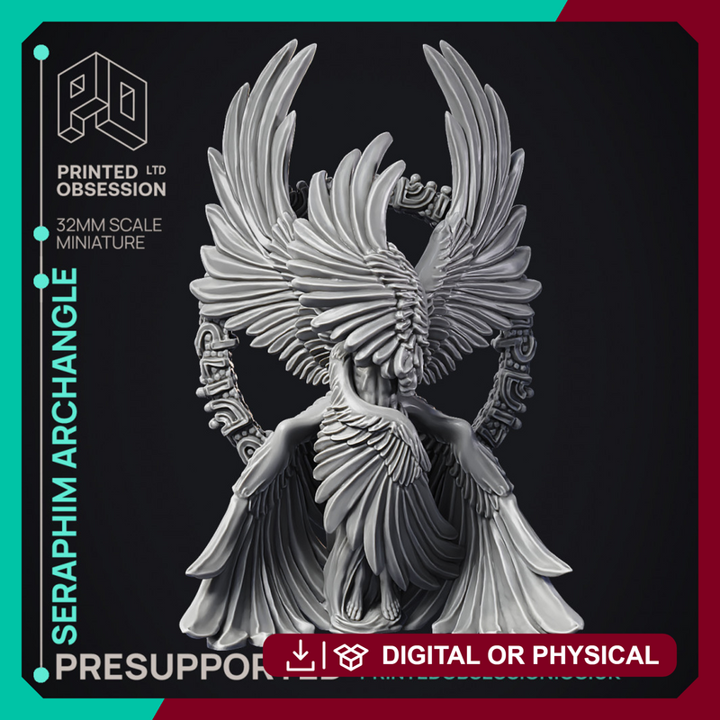 Seraphim - Archangel - PRESUPPROTED - 32 mm scale