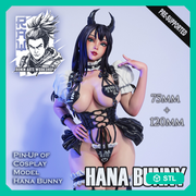 Hana Bunny Pin-Up - 75mm and 120mm - STL only - Only-Games