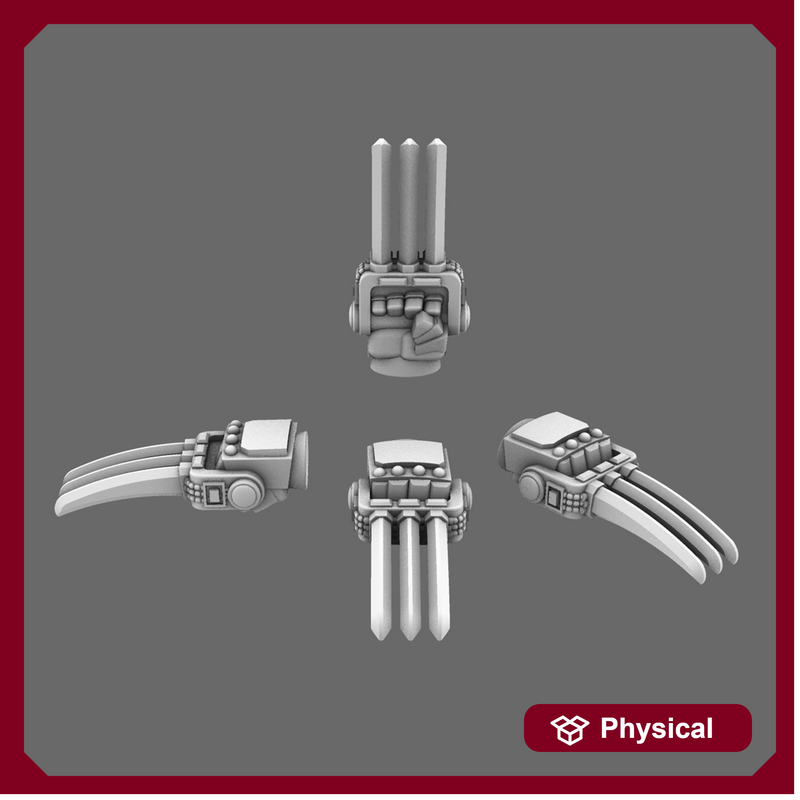 Cyber Samurai Tekko Melee Hand Weapons