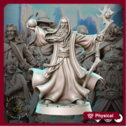 Wizard with staff  | 28mm Scale | 32mm Heroic | Minis - D&D,  Dungeons and Dragons- - Only-Games