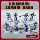 Grimdark Zombie Gang - Print Minis - Terrain Wargaming D&D DnD 28mm 32mm 40mm 54mm