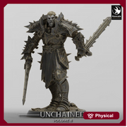 Oathbreaker Paladin, Fighter Battlemaster Two Swords, DnD 5e Unpainted Mini| 28mm, 32mm,54mm,75mm,100mm Scales | Dungeons & Dragons - Only-Games