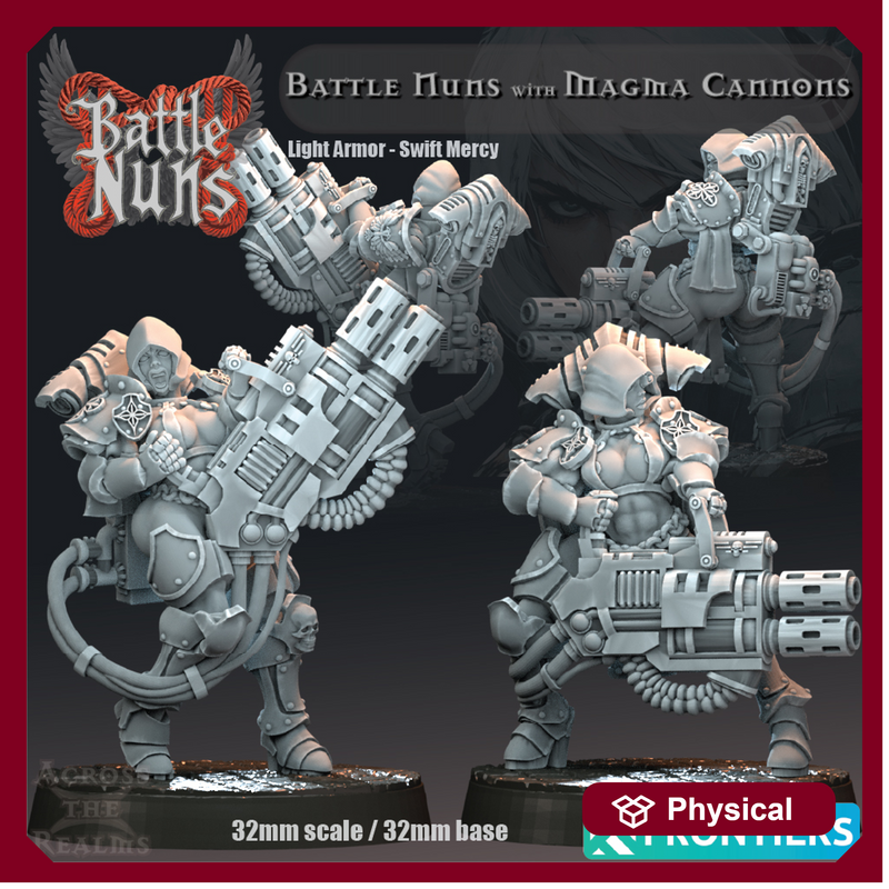 Battle Nuns with Magma Cannons - Light Armor