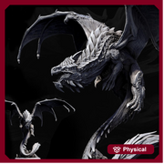 Eldar Legendary Chromatic White Dragon (4 sizes) Unpainted Miniature | 391mm Wing Span | Resin Figurine | Dungeons and Dragons 5e Pathfinder - Only-Games