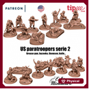 US paratroopers ww2 x11 serie 2 - 28mm for wargame