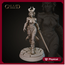 Female tiefling fighter