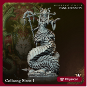 Naga Guardian, Halfblood Yuan-ti | 28mm, 32mm,54mm,75mm,100mm Scales | Dungeons and Dragons 5e figure | Pathfinder | Archvillain Games - Only-Games