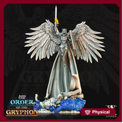 Female Celestial Deva Aasimar, Angel, Solar | 28mm, 32mm, 75mm Scales | Dungeons and Dragons 5e figure | Pathfinder | Archvillain Games - Only-Games