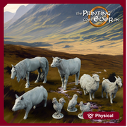 Farm Animals  Resin Miniatures | 28mm,32mm, 54mm,75mm Scale | NPC terrain Props Cow, Horse, Hens | Dungeons and Dragons | Pathfinder | DnD - Only-Games