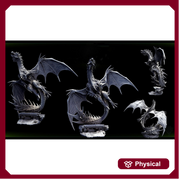 Legendary Chromatic Green Dragon (4 sizes) D&D Unpainted Miniature | 230mm Height | Resin Figurine |Dungeons and Dragons 5e Pathfinder - Only-Games