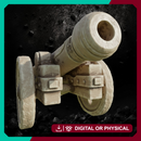 Short Imperial Cannon - Wargaming Terrain STL, DnD & Wargaming Scenery