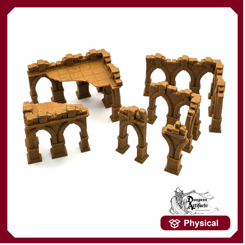 Pillar Ruins - Stormguard 15mm 28mm 32mm 42mm Wargaming Terrain D&D, DnD