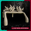 Elvish Bed - Fantasy Furniture Terrain STL, DnD & Wargaming Scenery
