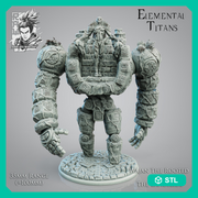 Earth Golem + Earth Elemental Combo - STL only - Only-Games