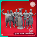 Townsfolk - General Adults - Tabletop Miniature (Pre-Supported)
